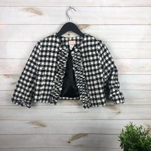 Vintage Love Ady Houndstooth Crop Retro Jacket